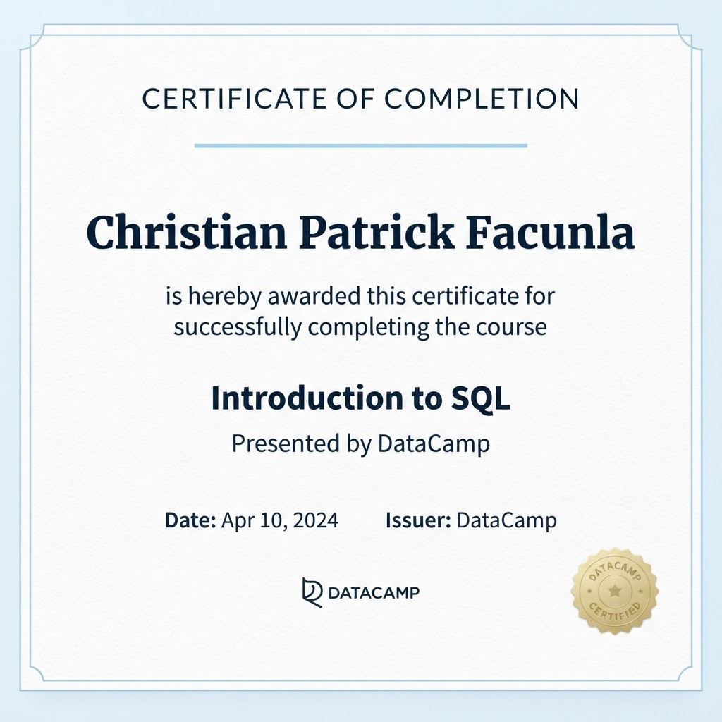 Introduction to SQL
